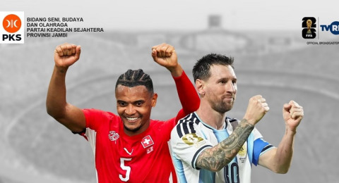 PKS Jambi Gelar Nobar Piala Dunia dan Senam Bersama untuk Masyarakat